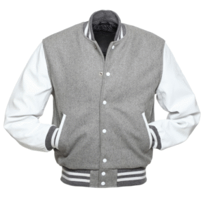 GREY WOOL/WHITE LEATHER