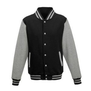 JET BLACK/HEATHER GREY FLEECE