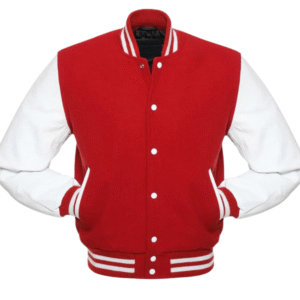 RED WOOL/WHITE LEATHER