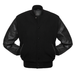 BLACK WOOL/BLACK LEATHER