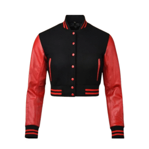 BLACK WOOL / RED LEATHER