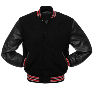 BLACK WOOL/BLACK LEATHER