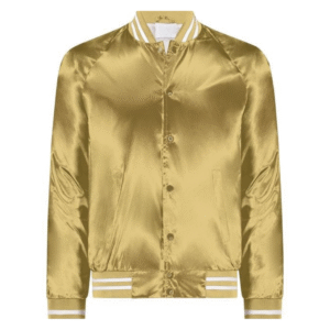 METALLIC GOLD/WHITE SATIN